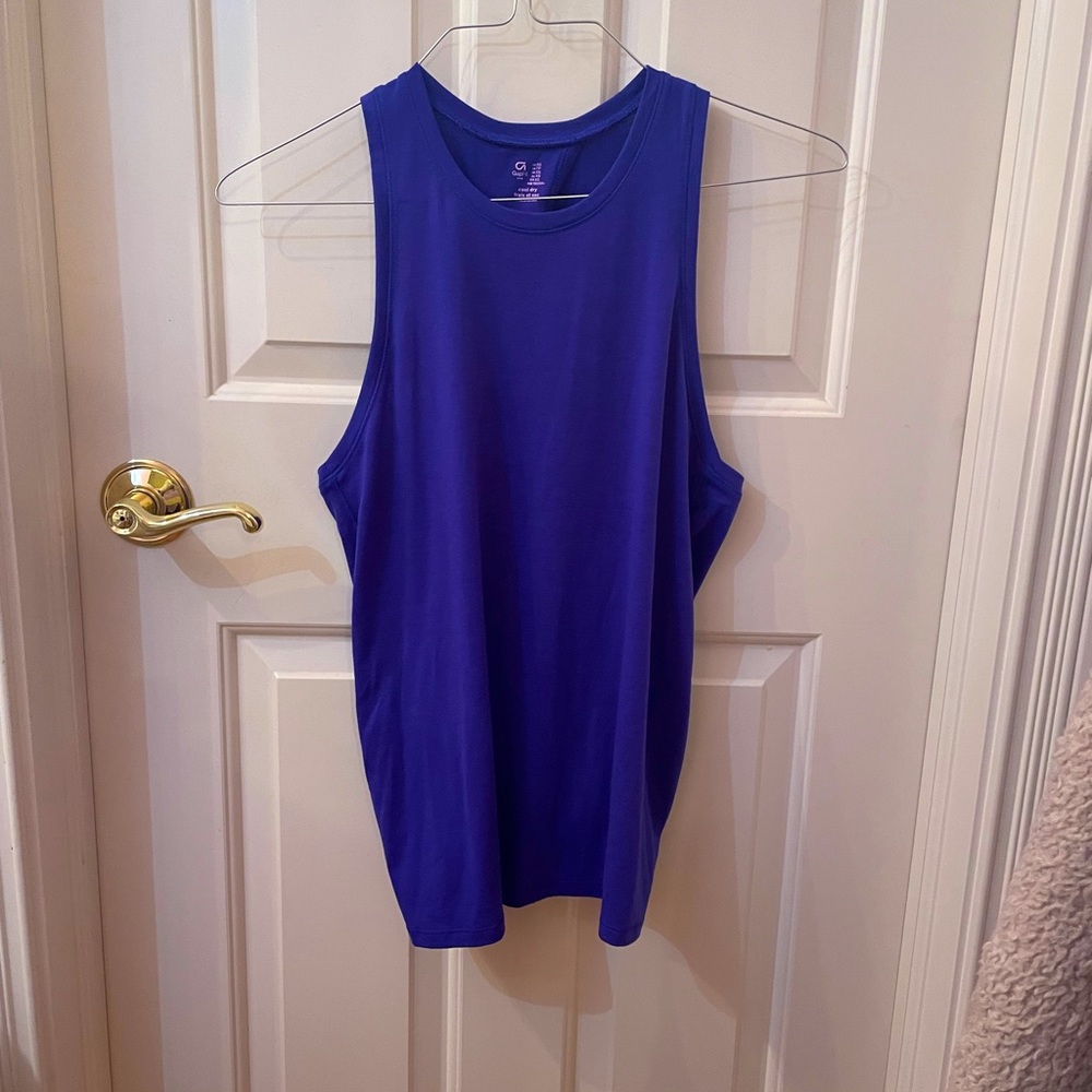 GAP fit blue workout tank